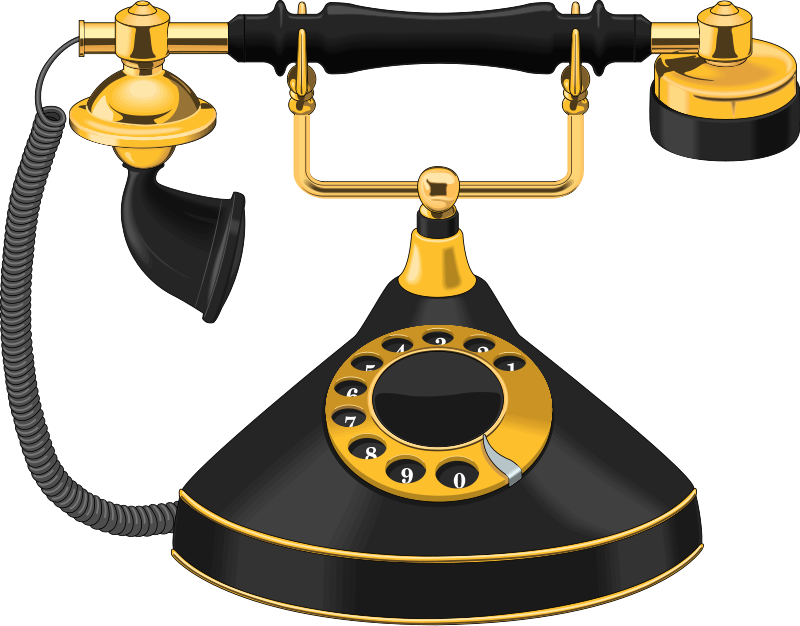 Telephone Clip Artllection Clipartix - Antique Telephone Clipart (800x626)