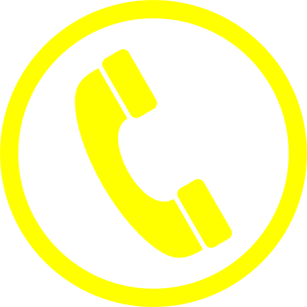 Phone Clip Art At Clker - Telephone Icon Png White (600x600)