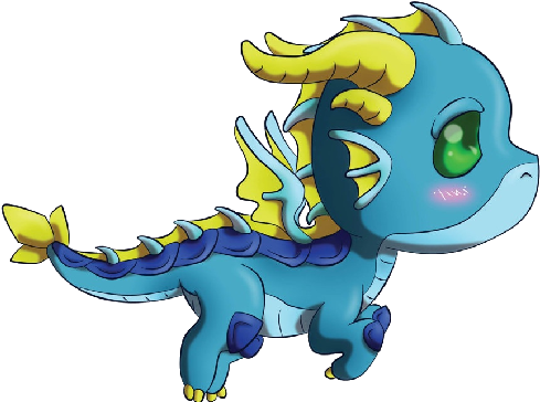 Funny Dragons - Baby Dragon Cartoon Png (500x500)