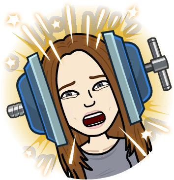 Grieve Clipart Stressful - Bitmoji Headache (398x398)