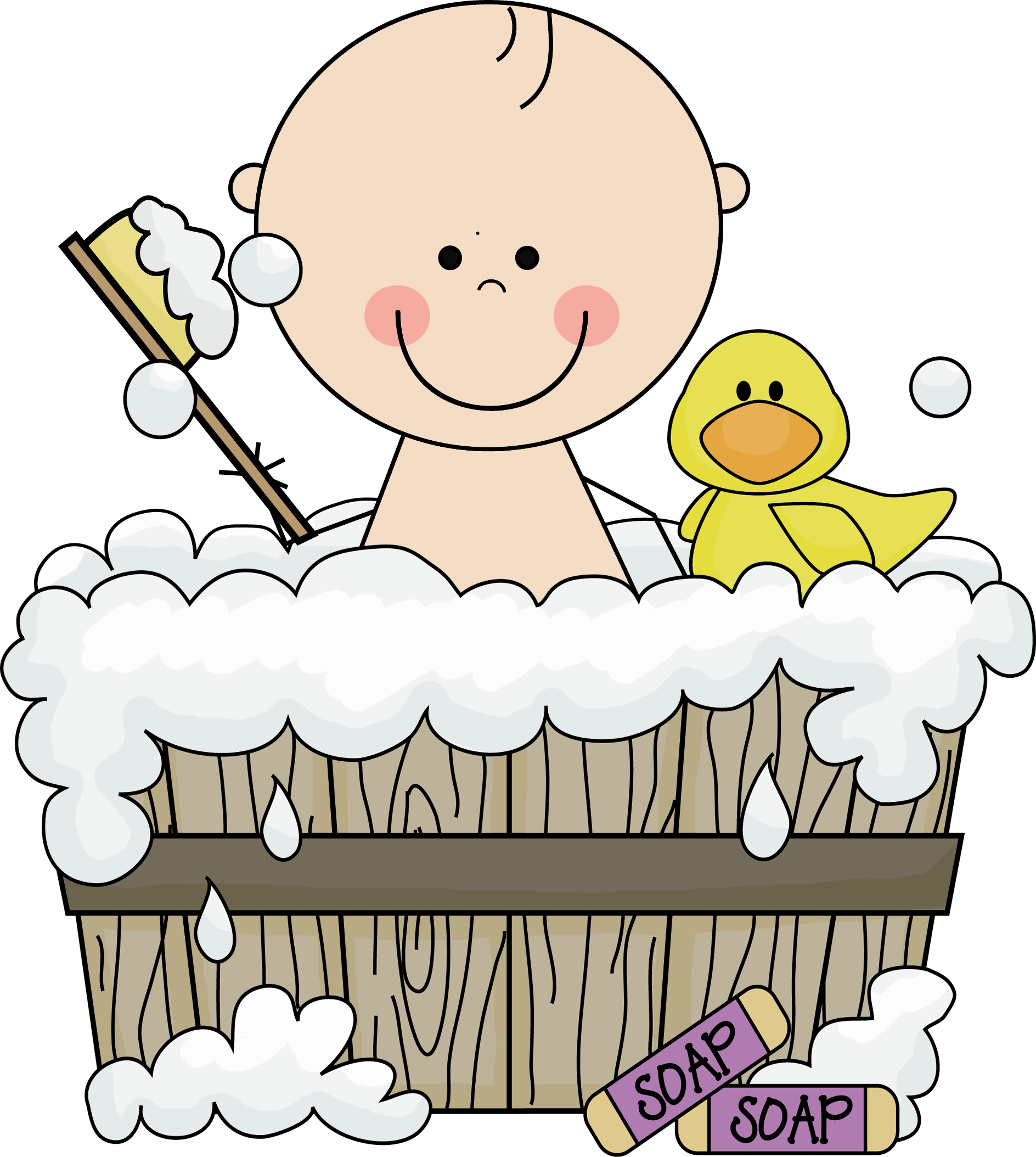 Clipart Baby, Baby Scrapbook, Baby Cookies, Baby Cards, - Bain Bébé Clipart (1888x2108)