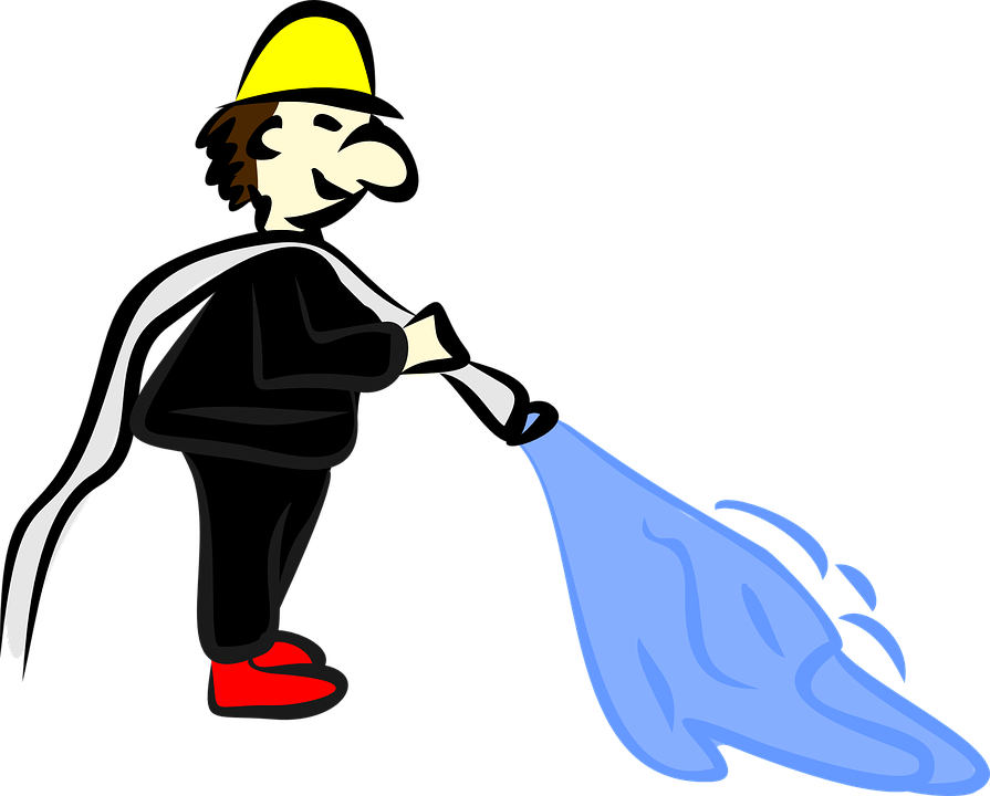 Fireman Cliparts 23, - Straż Png (895x720)