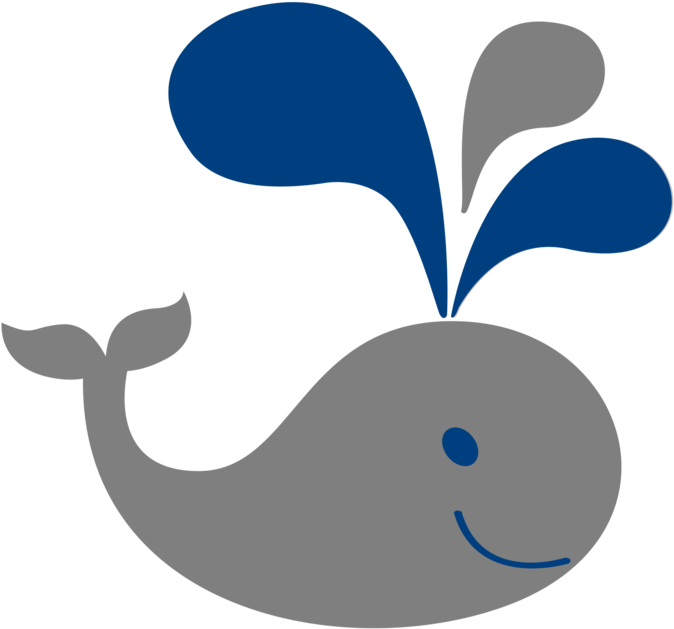 How To Set Use Grey Baby Whale Svg Vector - Baby Whales For Baby Shower (700x700)