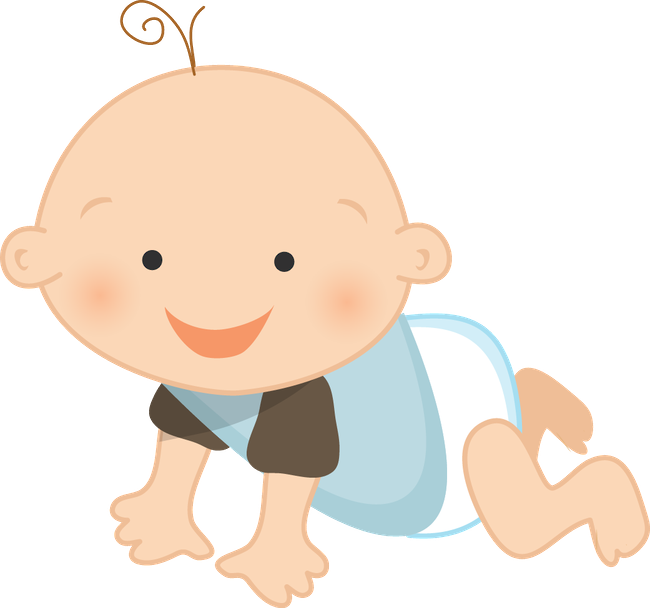 Grávida E Bebê - Baby Starts To Crawl Clip Art (1280x700)
