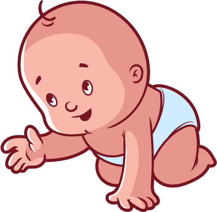 Diaper Infant Cartoon Child Clip Art - Baby Vector (1008x997)