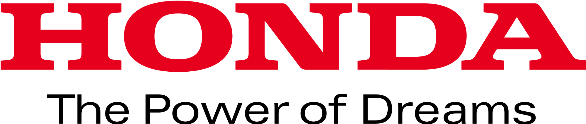 Honda Logo Font Clipart Vector Illustration U2022 Rh - Honda The Power Of Dreams (2000x424)