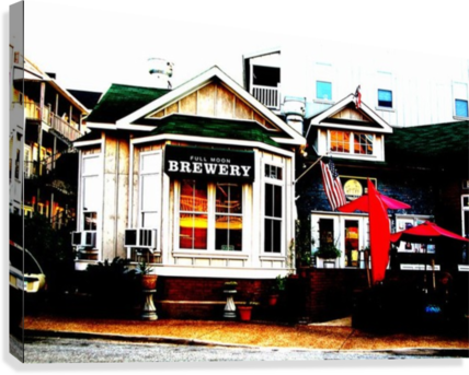 Full Moon Brewery Canvas Print - Motel (428x343)