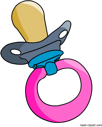 Baby Pacifier Free Clip Art - Pacifier (450x450)