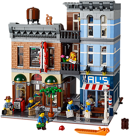Picture Of 10246 Detective's Office Picture Of 10246 - Lego Modular Detective's Office (600x450)