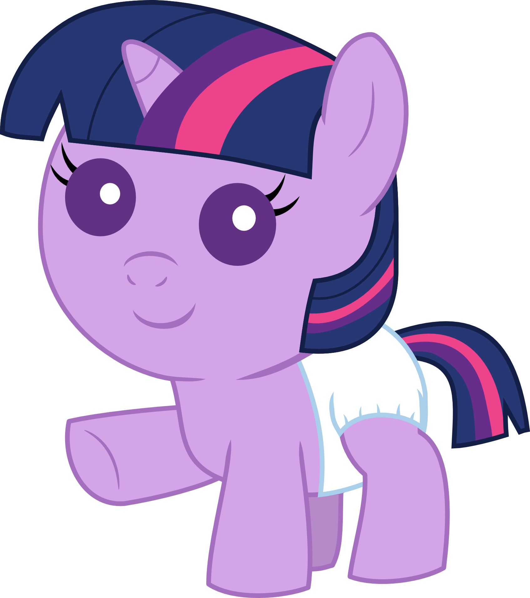 Baby Twilight Sparkle Waving By Mighty355 Baby Twilight - Baby My Little Pony (1693x1910)