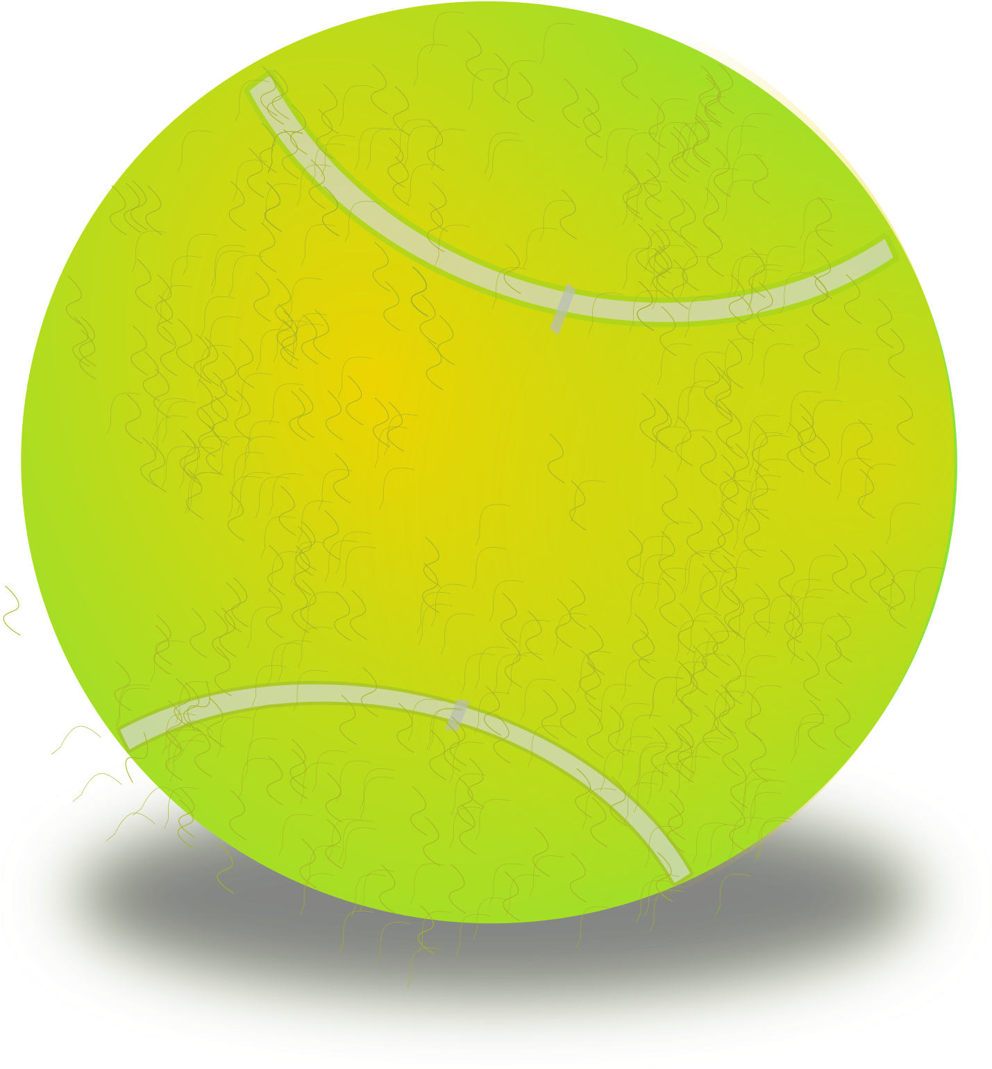 Tennis Ball Svg Vector File Vector Clip Art Svg Clipartsfree - Tennis (2458x2400)
