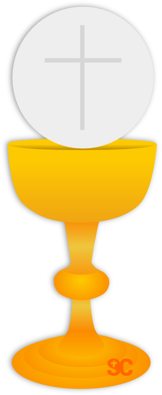 Eucharist And Chalice Clipart - Eucharist And Chalice Clipart (329x800)