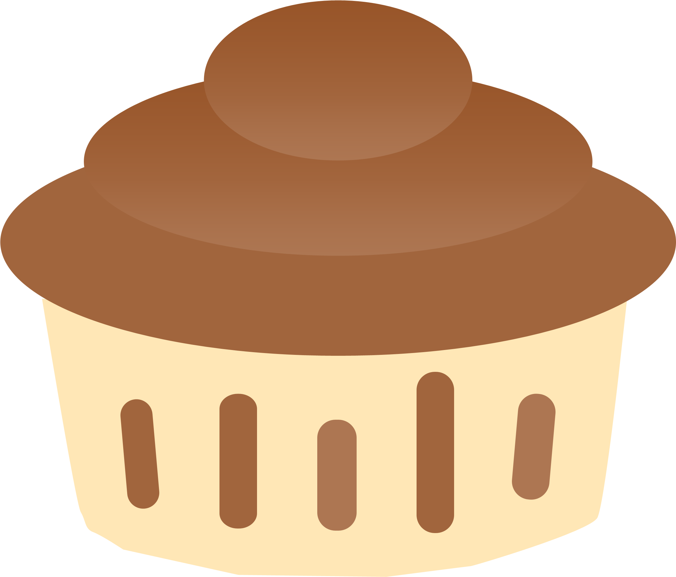 Chocolate - Clipart - Chocolate Cup Cake Clip Art (2300x2000)