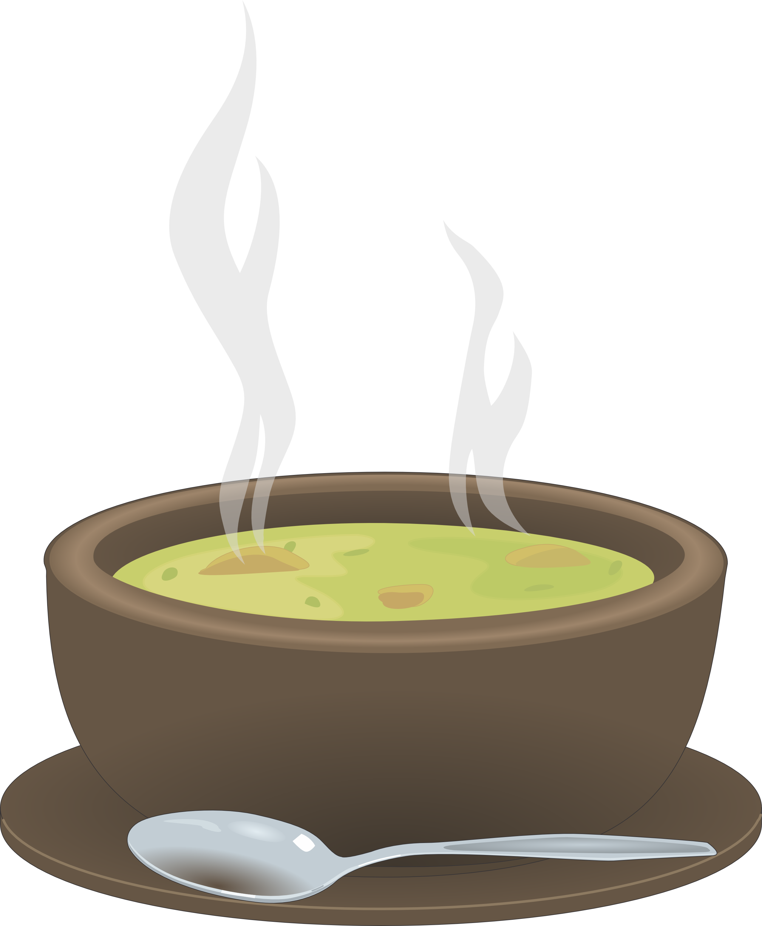 Soup Clip Art - Hot Bowl Of Soup (2555x3102)