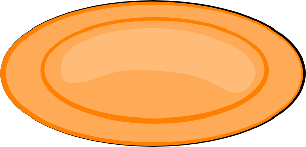 Piring Clipart - Plate Clipart (600x289)