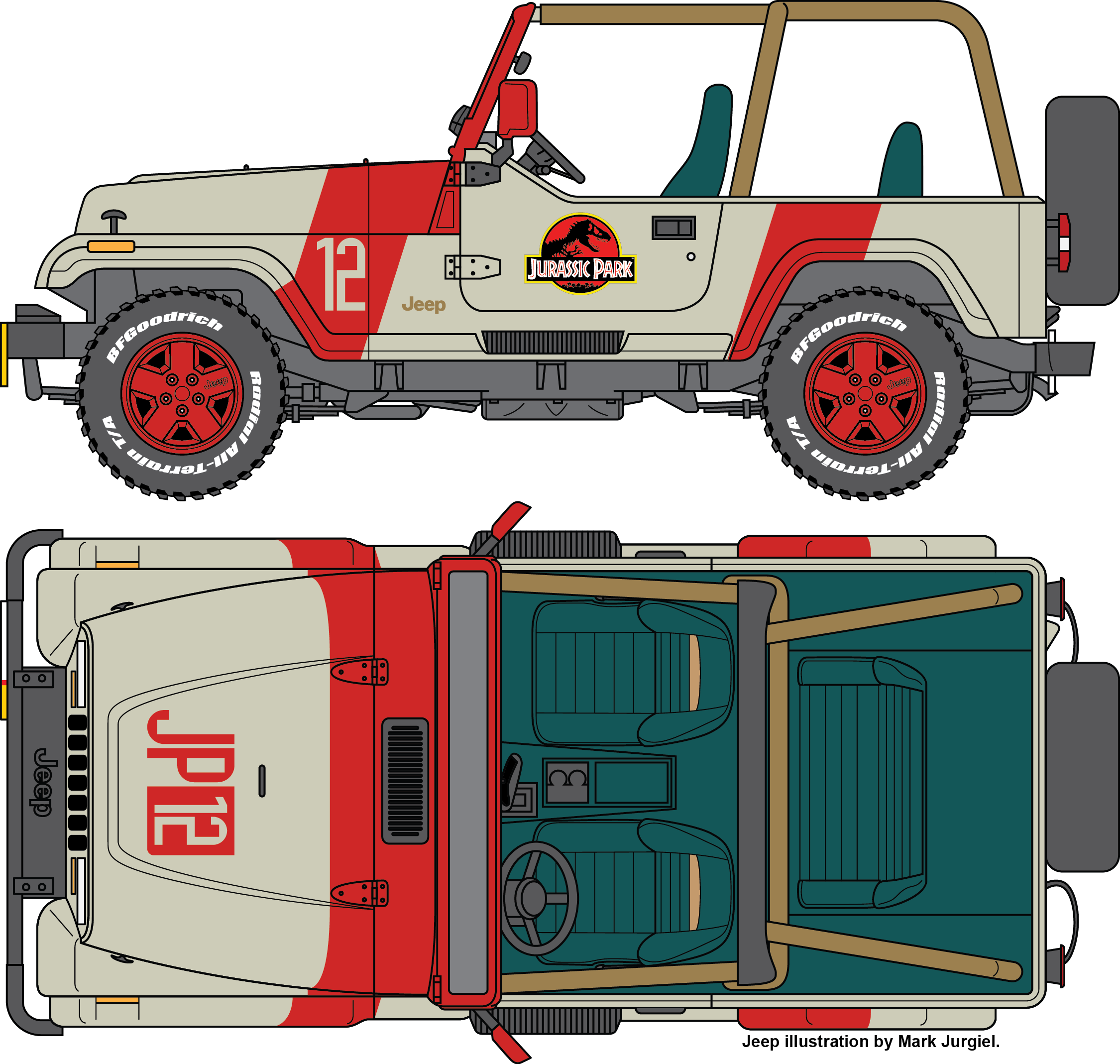 Image Result For Jurassic Park Jeep - Jeep Wrangler Jurassic Park (2250x2137)