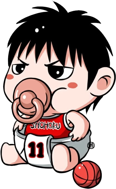 Sakuragi Hanamichi Slam Dunk Cartoon Pacifier Child - Baby Sakuragi (600x709)