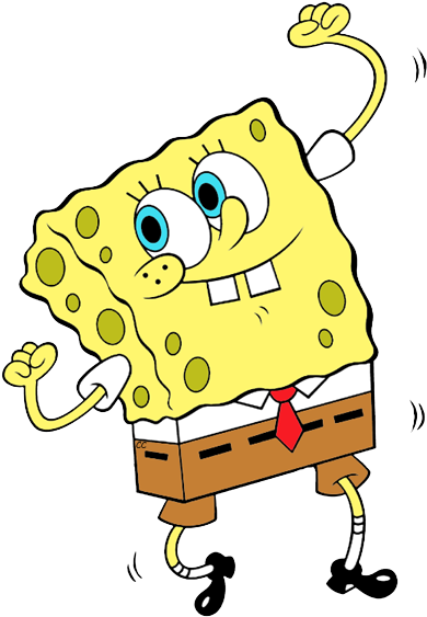 Spongebob Squarepants Dancing Png (398x569)