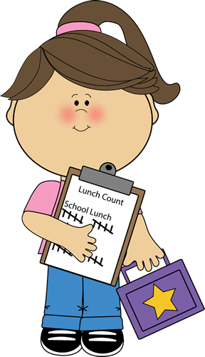 Girl Lunch Counter Clip Art - Classroom Commands Flashcards Pdf (288x500)
