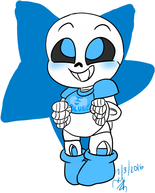 Underswap Sans In A Diaper By Paddedteddybear - Sans Wearing A Diaper (600x800)