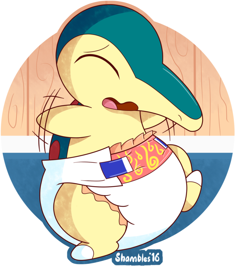 Cyndaquil By The Shambles - Cyndaquil Diaper (838x953)