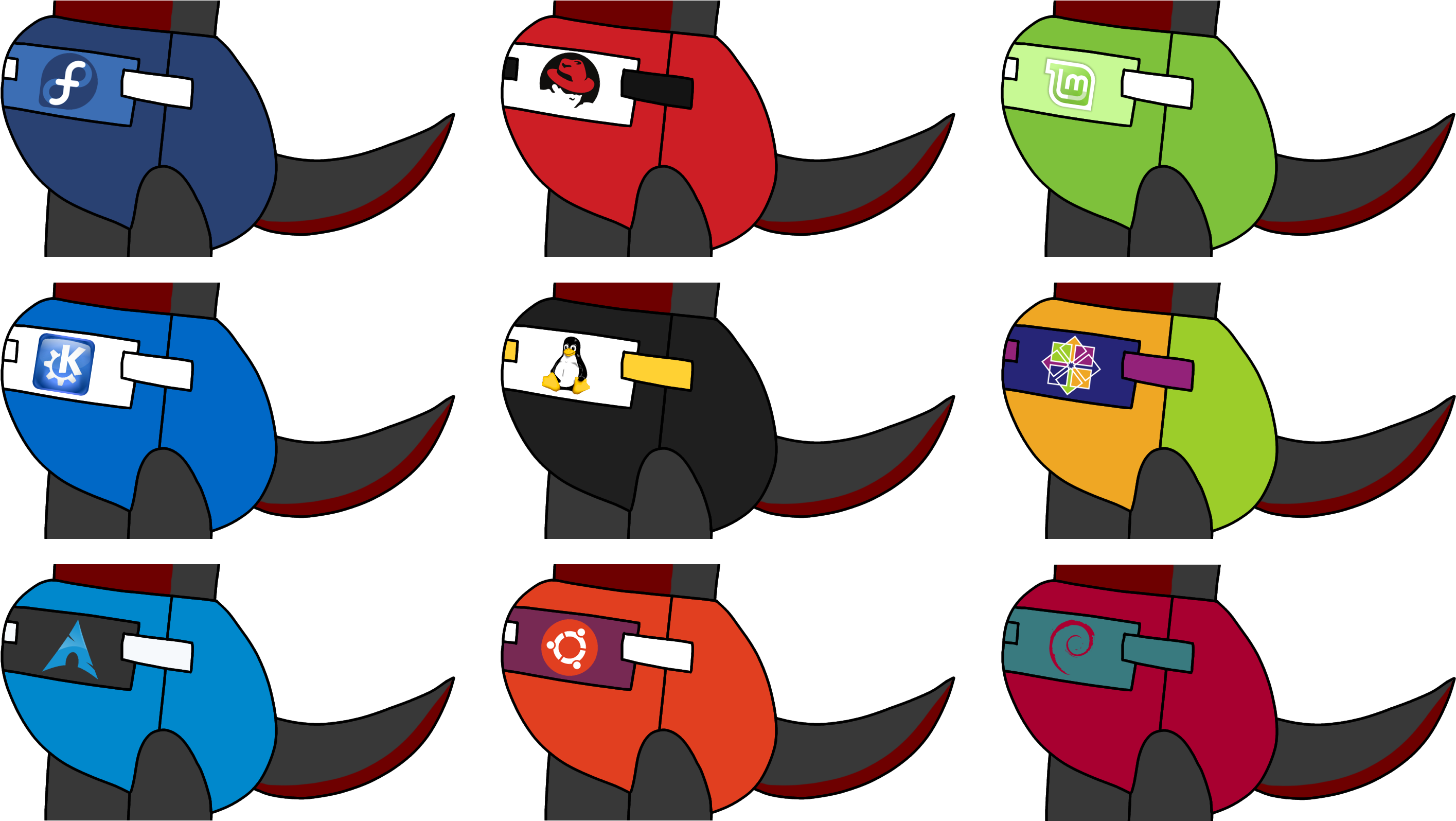 Linux Diaper Icons By Thepouar - Linux (2917x1643)