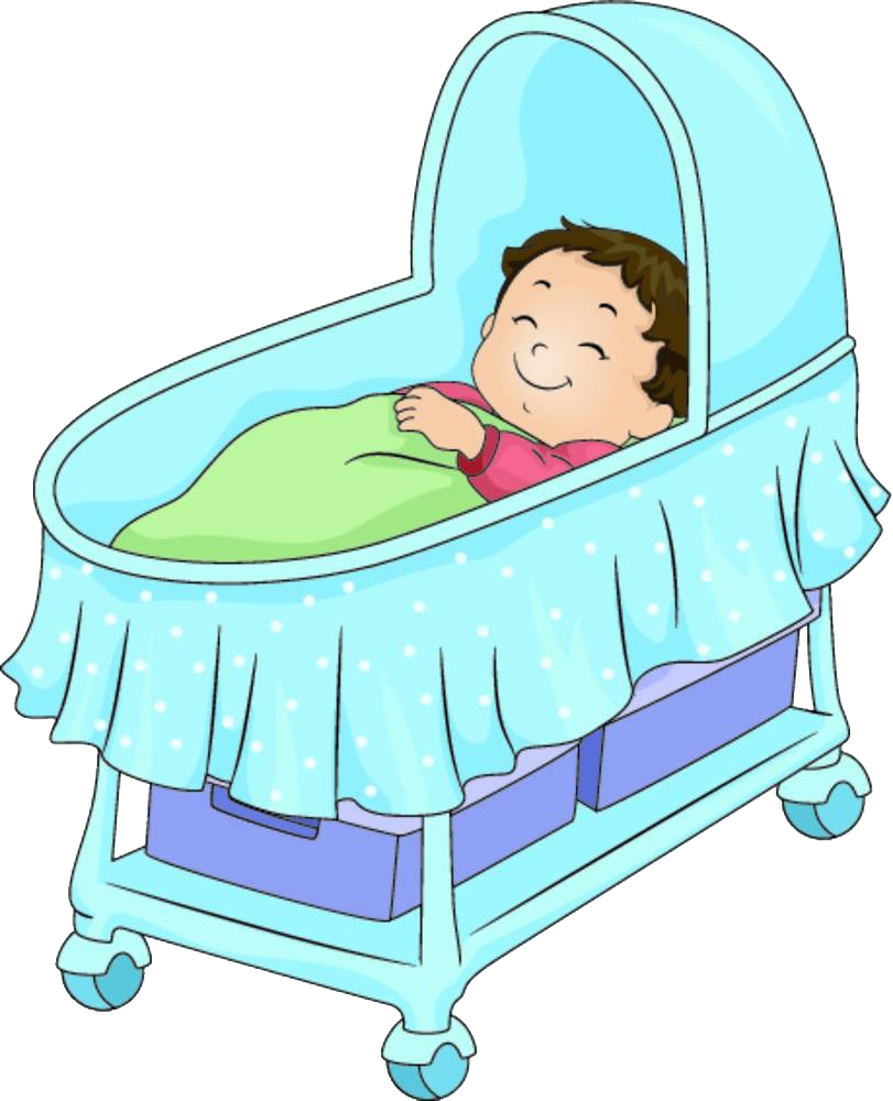 Infant Bed Cartoon Illustration - Infant Bed Cartoon Illustration (811x1000)