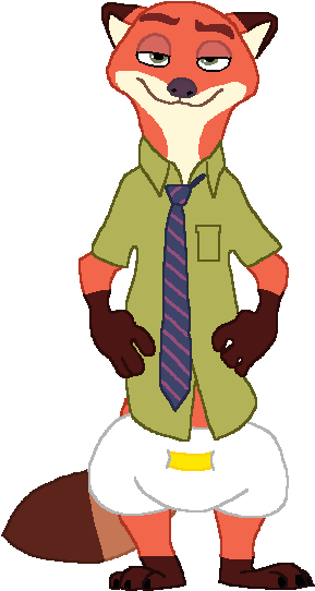 Nick Wilde In A Big Poofy Diaper By Opallovestoslaughter - Zootopia Nick Wilde Diaper (339x599)