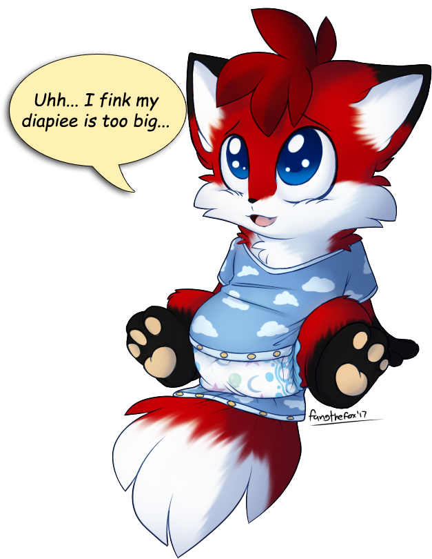 Diaper Too Big - Cartoon (720x860)