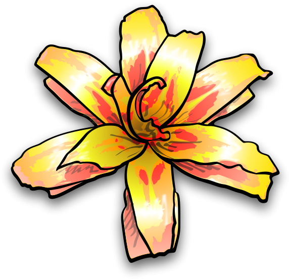 Flower 4 Png Clip Arts - Yellow Flower Clip Art (776x750)