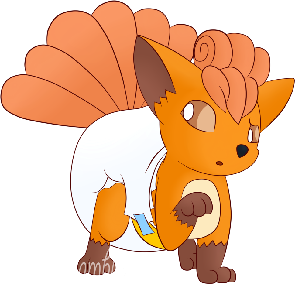 Vulpix By The Shambles - Pokemon Fennekin In Diaper (1024x974)