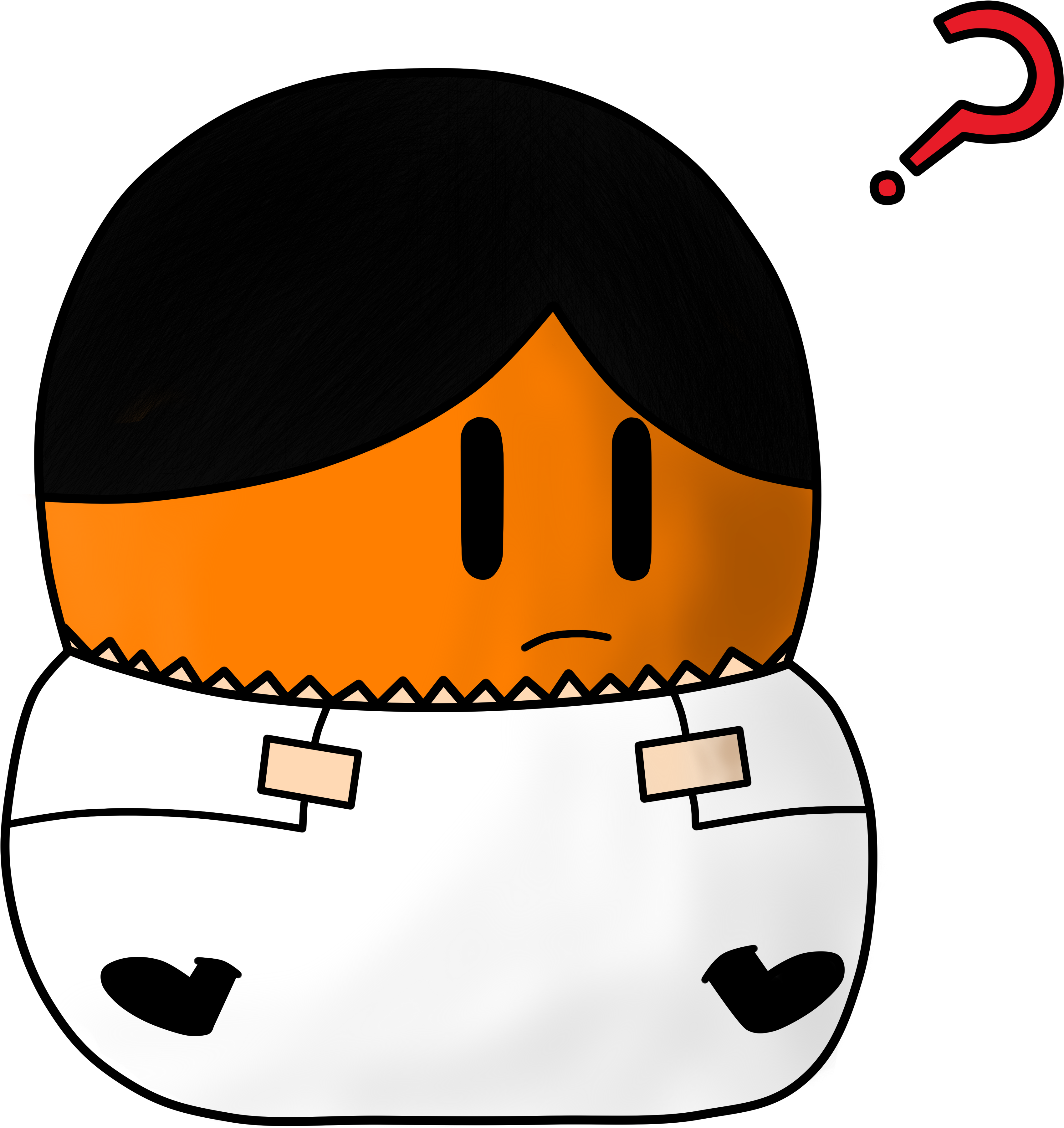 Orange Ball Inflated Diaper - Orange Ball Pink Ball (3700x4042)