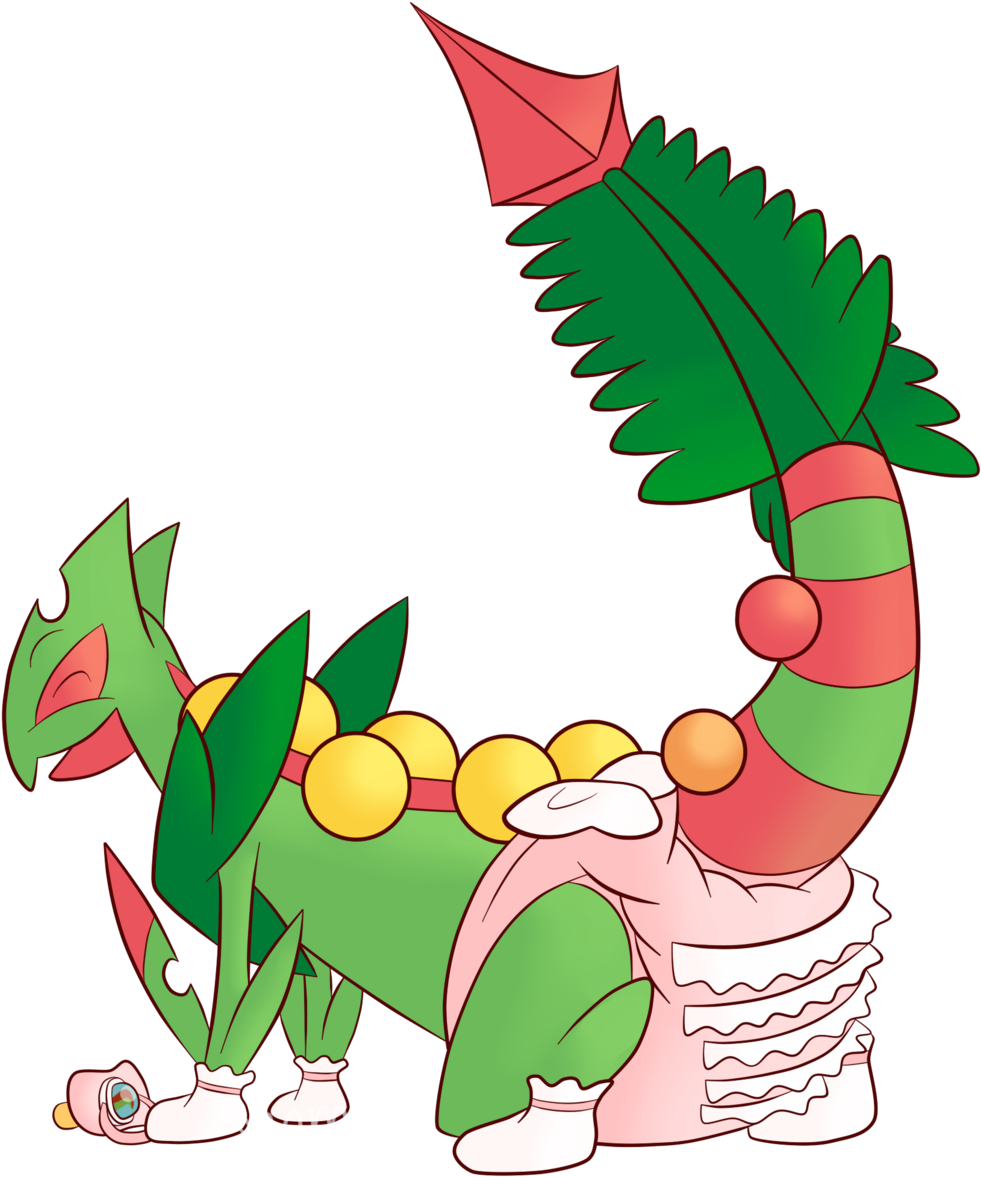 Mega Sceptile By The Shambles - Sceptile Cute (1024x1205)