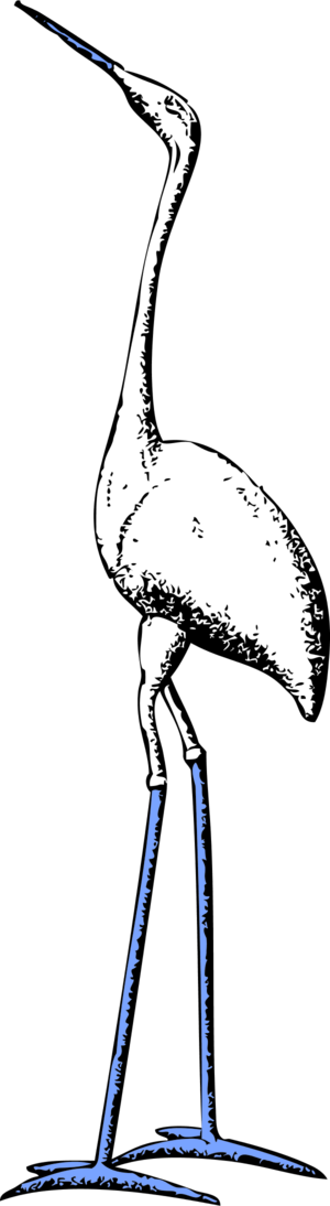 Vector Clip Art - Crane (300x1094)