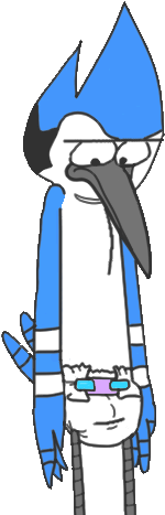 Goldenworld59 35 73 Diapered Mordecai By The2tl - Cartoon (478x478)