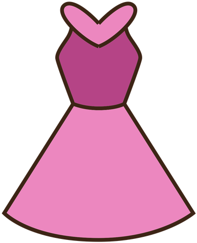 Pink Dress Clipart Clipart Transparent - Cartoon Dress Transparent (512x512)