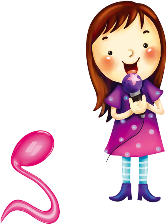 Singing Little Girl - Singing Little Girl (1000x1000)