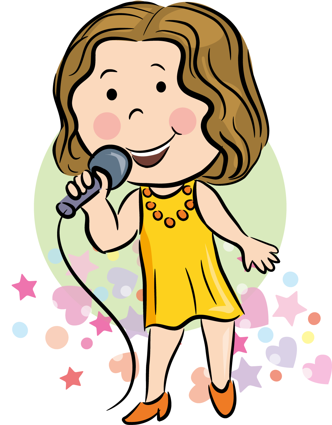 Singing Singer Cartoon - 歌手 卡通 (1332x1587)