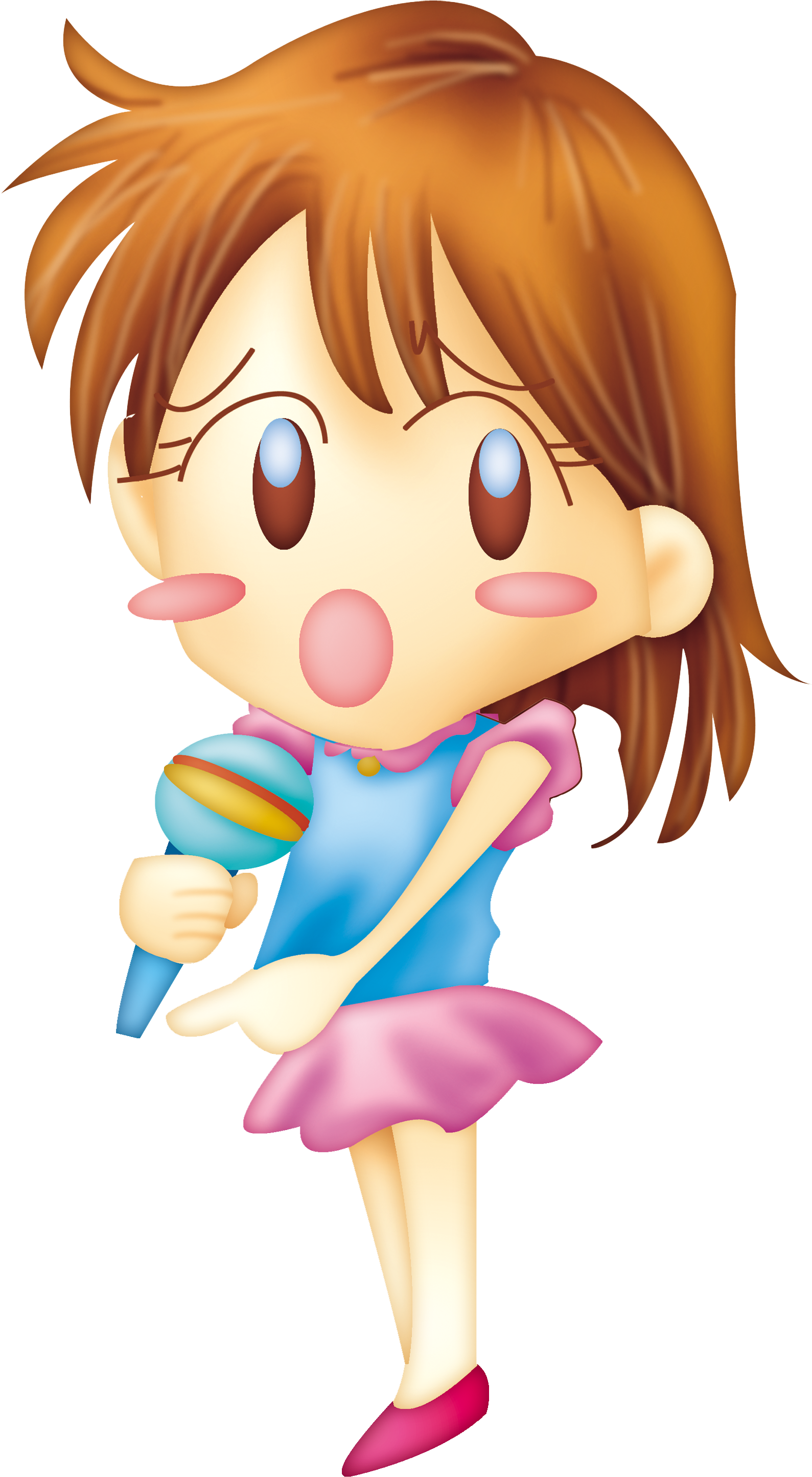 Gratis Animation - Singing Girl - Gratis Animation - Singing Girl (2067x3169)