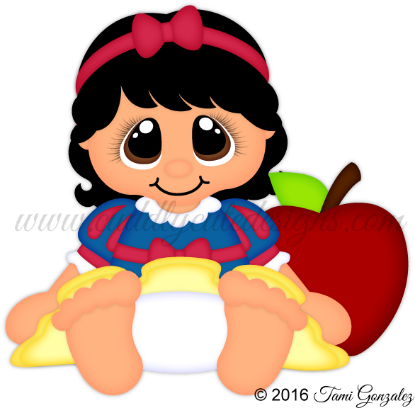 Baby Princess Snow - Cartoon (600x600)