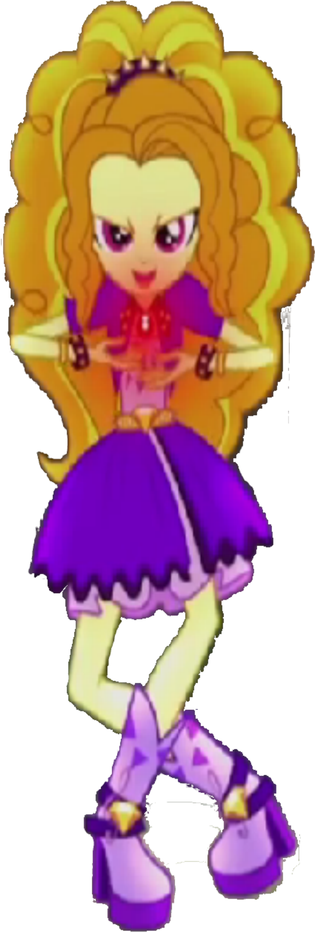 Adagio Dazzle By Thinknoodleskopi Adagio Dazzle By - Equestria Girls Minis Adagio Dazzle (1000x2111)