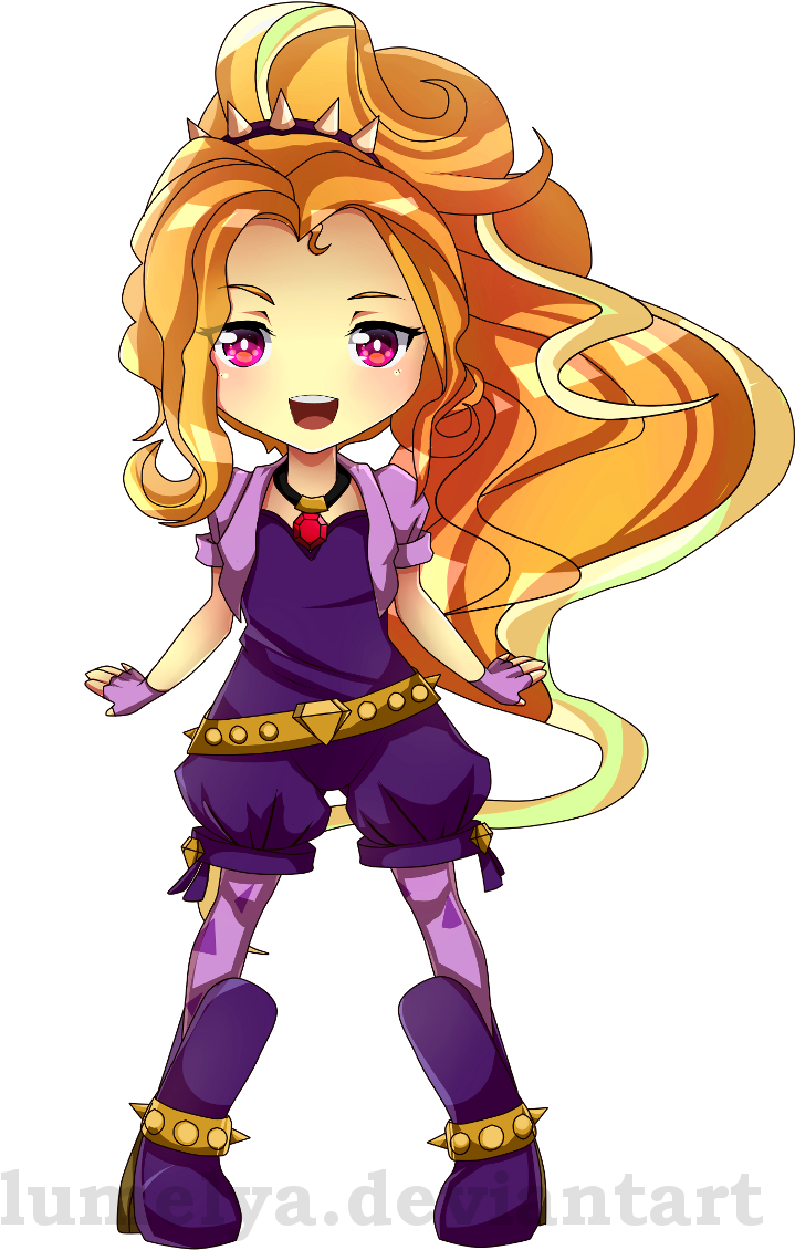 Adagio Dazzle By Lumelya Adagio Dazzle By Lumelya - Mlp Adagio Dazzle Chibi (742x1180)