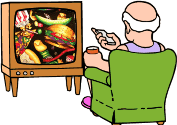 Clipart Of People Watching Tv - Clipart Of People Watching Tv (600x430)
