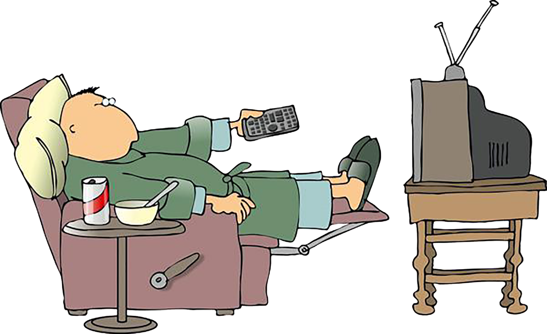 Television Cartoon Clip Art - Television Cartoon Clip Art (1800x1101)