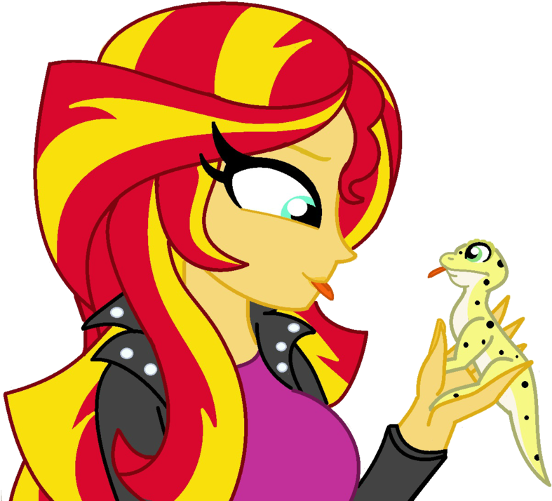 Cbear624, Clothes, Equestria Girls, Gecko, Leopard - Cartoon (800x752)