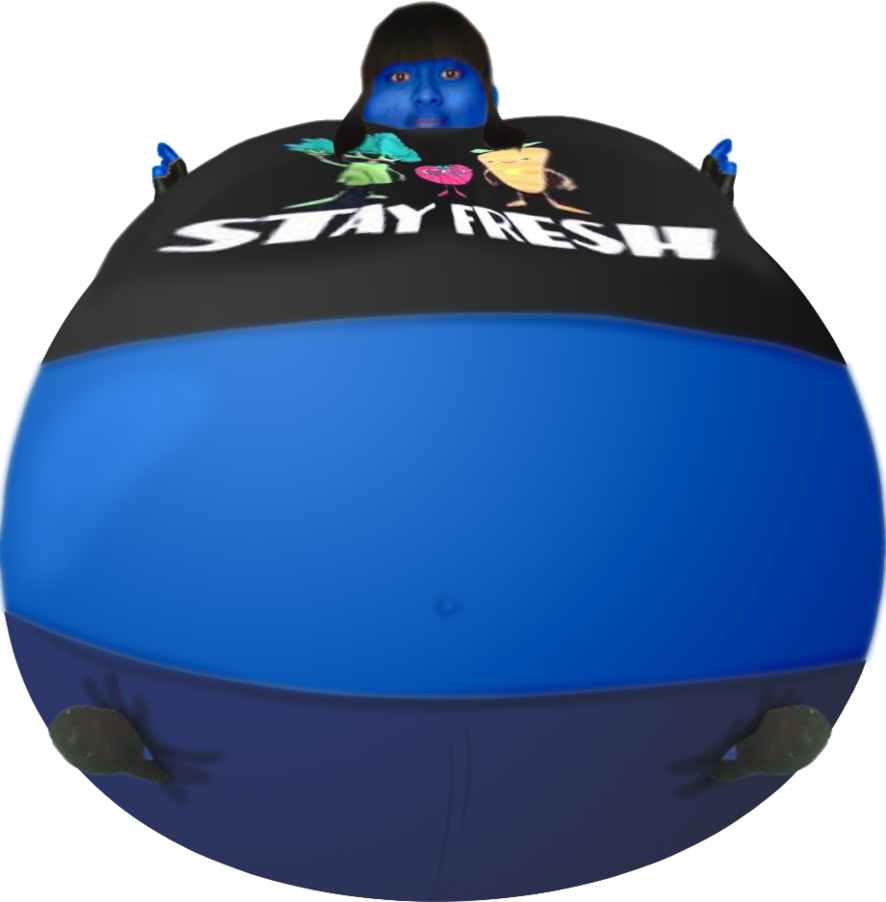 Blueberry Realism Inflation By Juacoproductionsarts - Real Girl Blueberry Inflation (886x902)