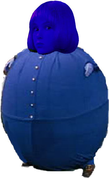Violet Beauregarde 2005 Blueberry 1971 By Fatbuttgirlsvore - Violet Beauregarde Blueberry 1971 (902x650)