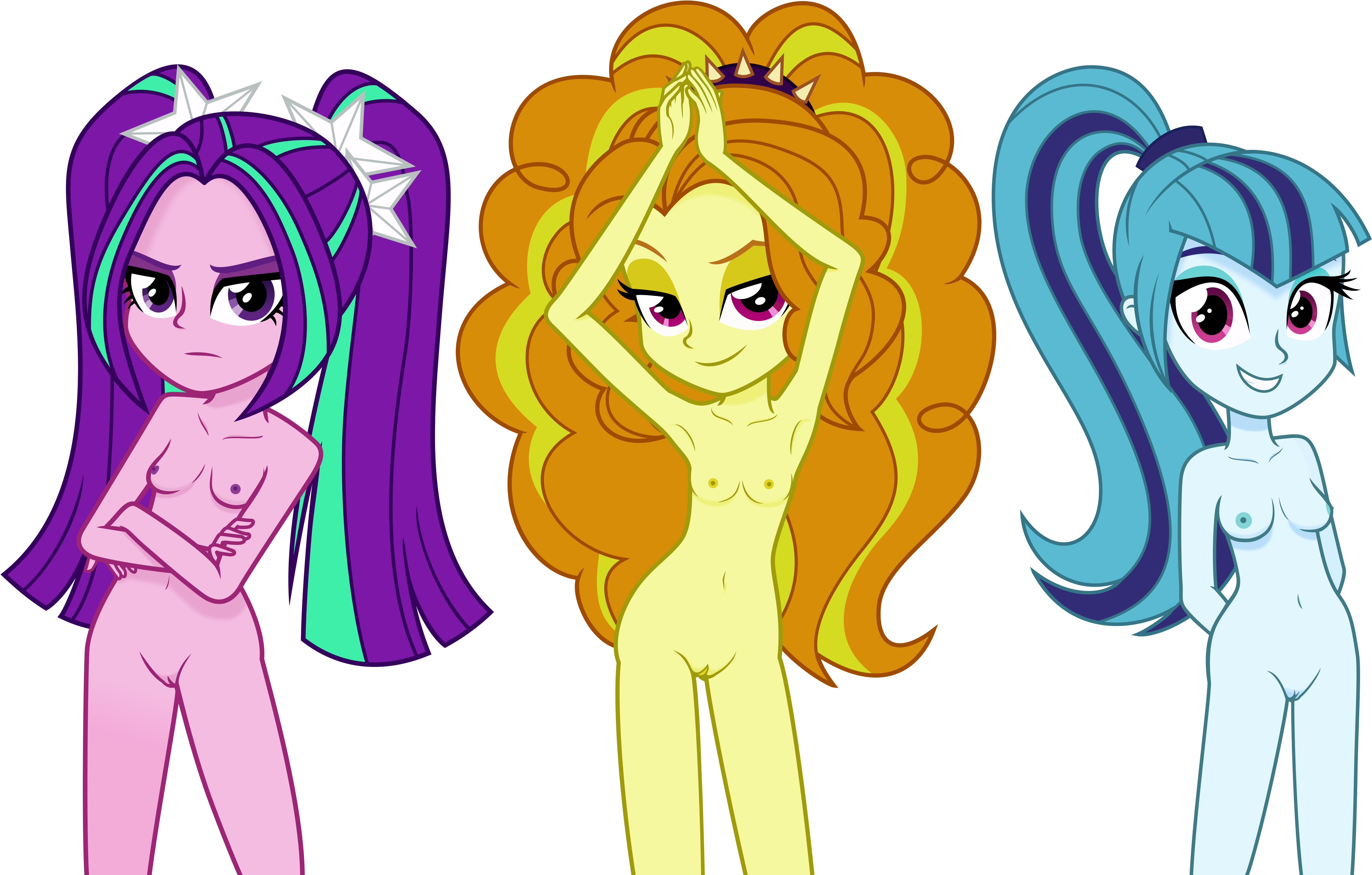 Absurd Res, Adagio Dazzle, Aria Blaze, Armpits, Artist - My Little Pony Equestria Girls Hentai Sunset (5183x3284)