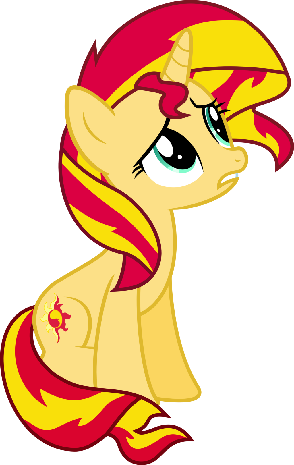 The Gallery For Equestria Girls Sunset Shimmer Crying - Sunset Shimmer Pony Sad (1024x1619)