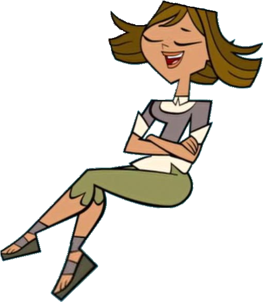 Total Drama Sky Feet - Total Drama Courtney Falling (541x596)
